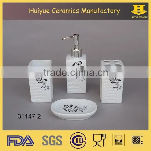 porcelain bathroom accessories set, hotel bathroom accessories