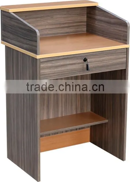 Small shops wood cashier counter table