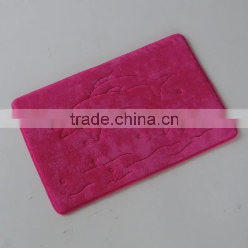 bathmat with anti slip base Bathroom floor mats