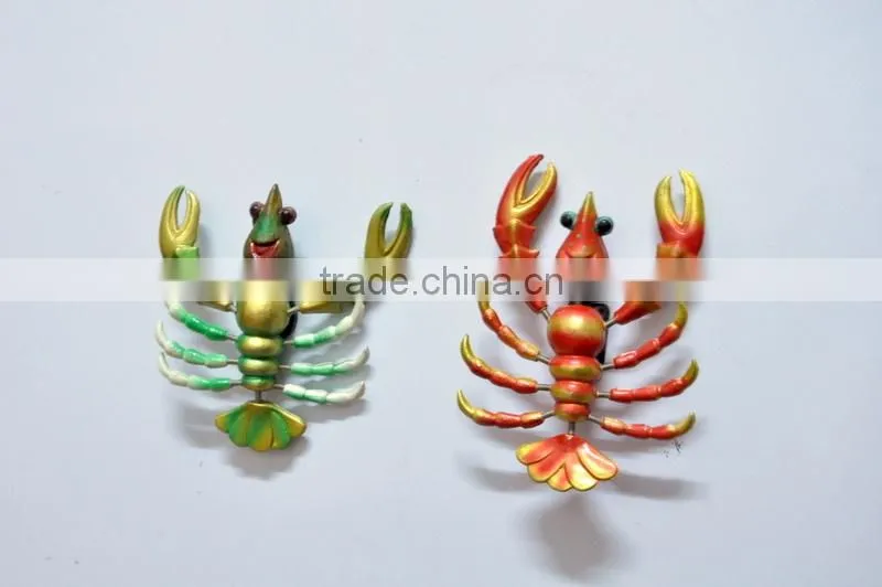 5 inch Plastic Lobster Animal Refrigerator Magnet, Magnetic Sticker
