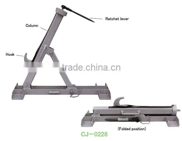 Japanese and Durable power screw lift jack mechanical jack with screw structure made in Japan