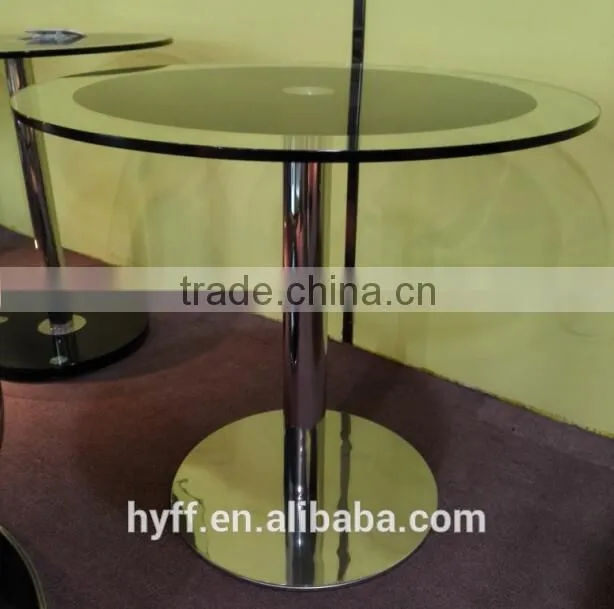 tempered glass coffee table,,round coffee table,dining table BC080