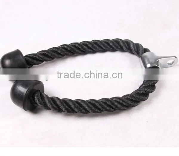Hot selling Tricep Rope Rubber End Gym Training Home Fitness