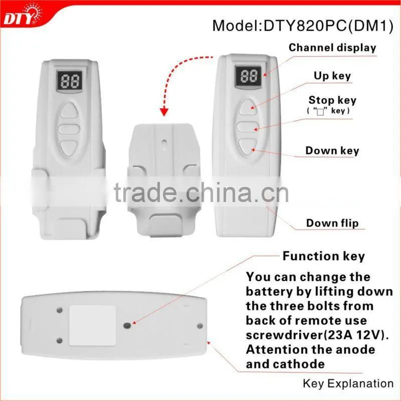 DC motor wireless remote control