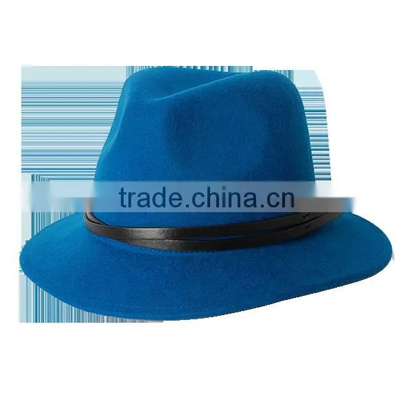 Large Brim Wool Felt Fedora Hat