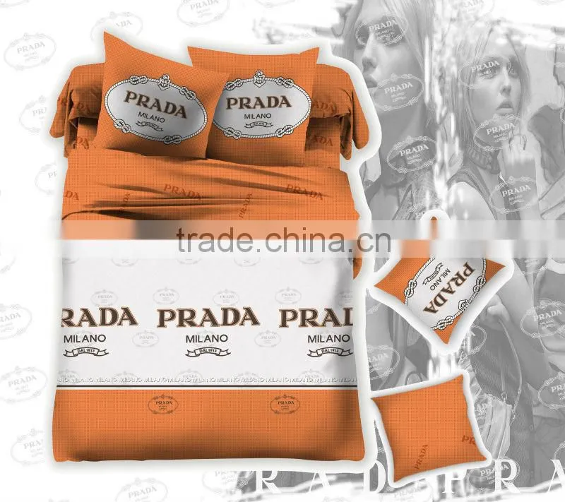 3D reactive printed panel design bedding set 100% cotton
