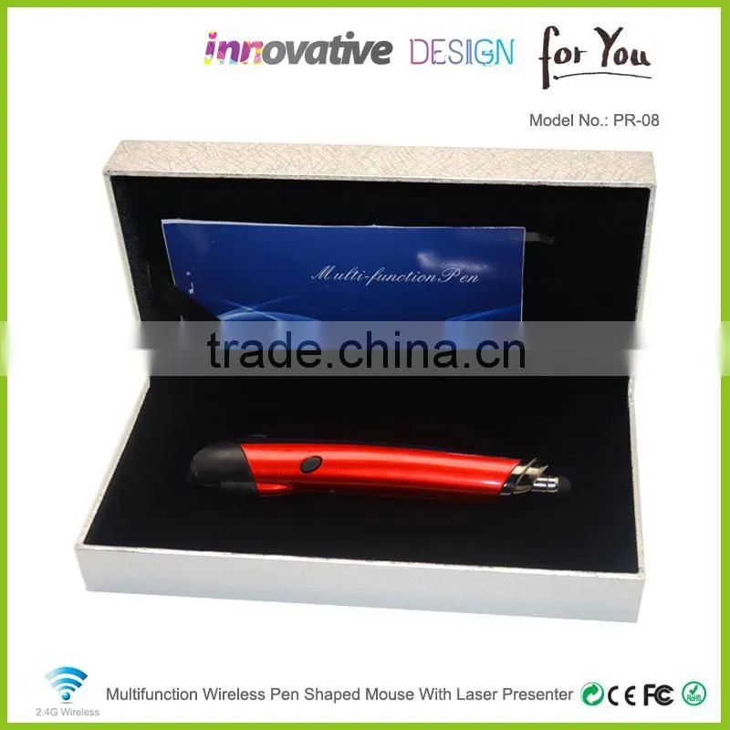 High-tech laser pointer pen with wireless pen mouse PR-08 alibaba gold supllier