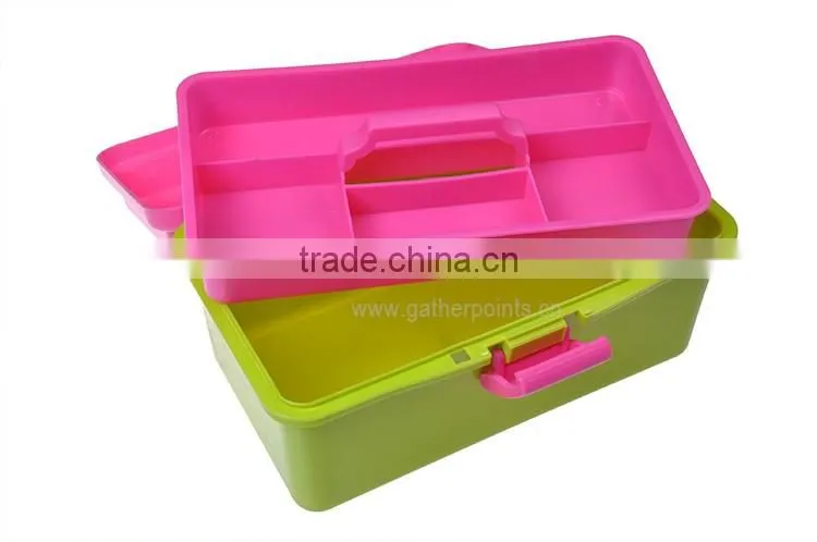 Color Empty Plastic First Aid Box