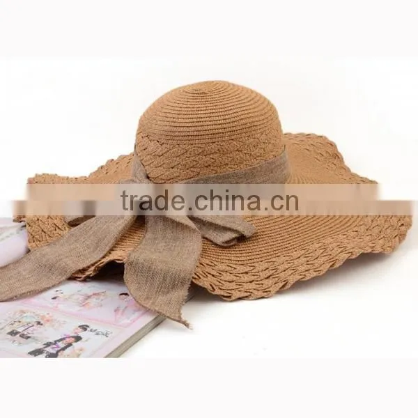 Fashion Custom hand made natural paper hats,straw hats