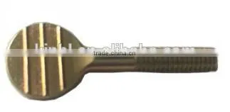 Stainless steel thumb screw with zinc plated