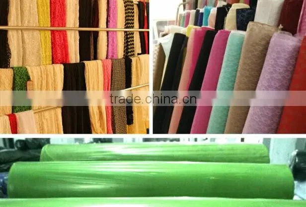 best price machine knitting net fabric for curtain