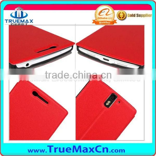 Slim Leather Case for Oneplus One with stand (Open Left & Right)