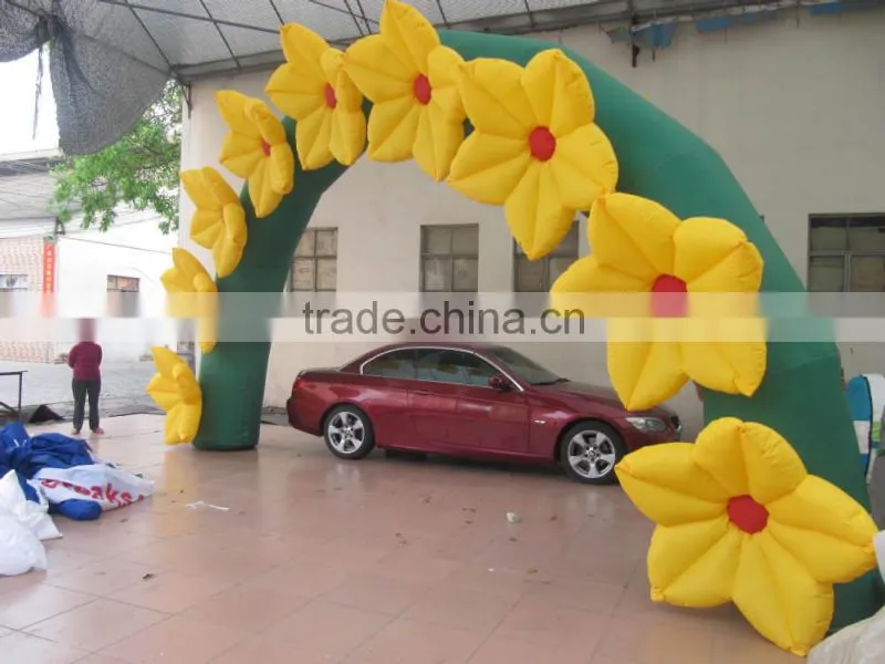 hot sale inflatable flower arch for kinds of advertising campaign and festival
