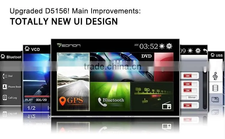 EONON D5156Z Black 7 Inch Digital Touch Screen GPS Car DVD Player For Opel /Vauxhall /Holden