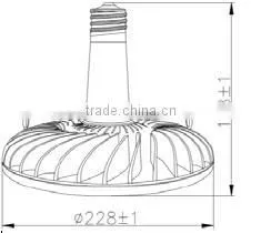 E26 ,E27, E39,E40 100W Waterproof LED High Bay Light PF>0.95