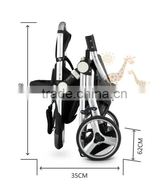 Aluminium Deluxe Baby Stroller Push Chair Baby traval En1888 Standard