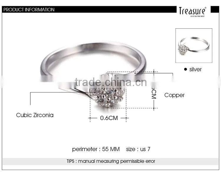 2015 wedding fore finger silver simple diamond rings