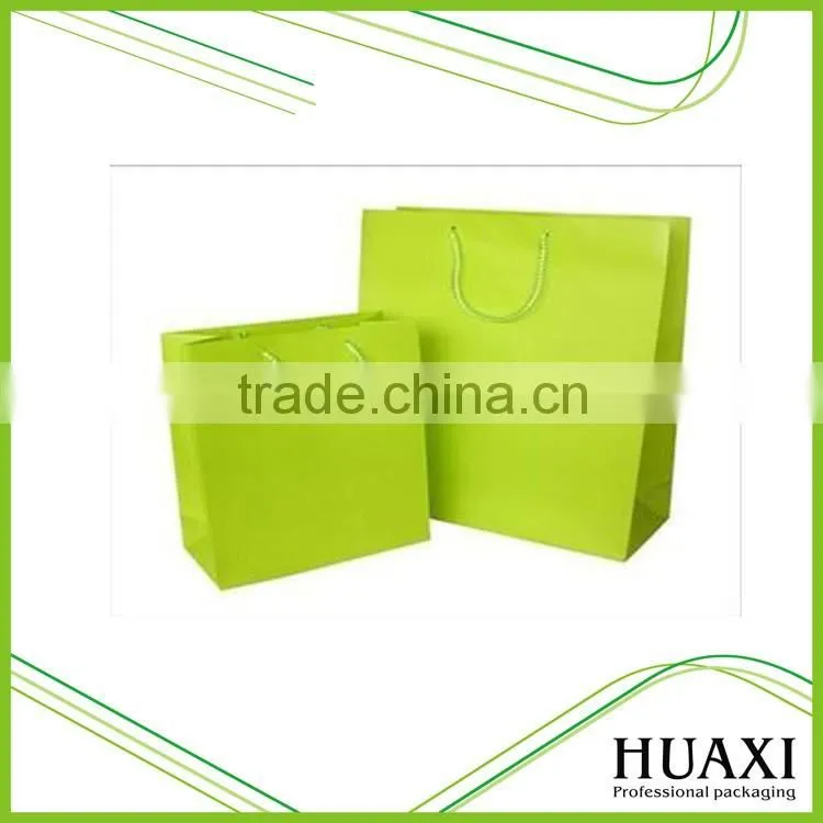 Factory direct made Recycled white & brown kraft paper bags with twisted paper handle