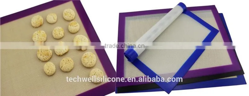 Non-stick Silicon Fiberglass Baking Mat with Fiberglass