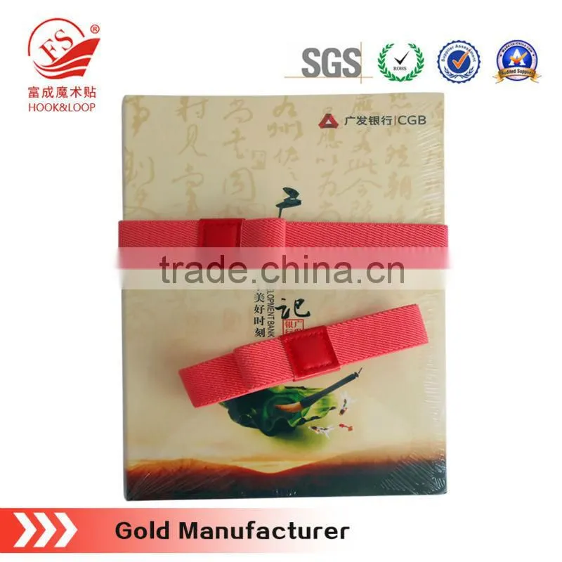 Elastic strap with plastic card elastic book strap