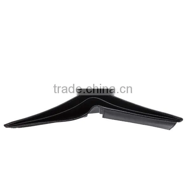 Whosale High Quality New Fashion Black Genuine Leather Wallet For Men