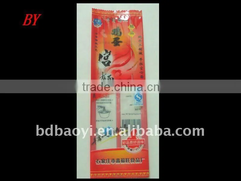 PE/PET laminated promotional delicious noodle packaging bags