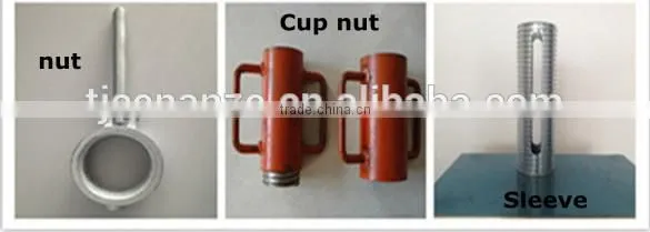 Galvanized prop nut/scaffolding prop accessories sleeve and nut