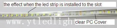Aluminium slot 6mm height N-006 Clear or frosted PC Cover high quality 2 years warranty