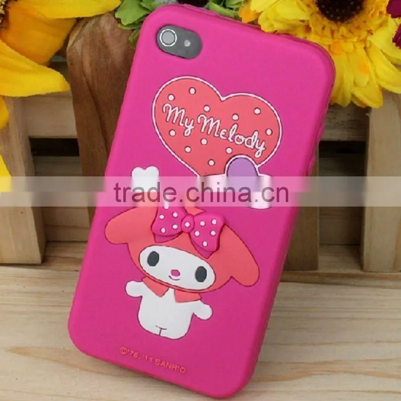 Custom silicone 3d cell phone housing