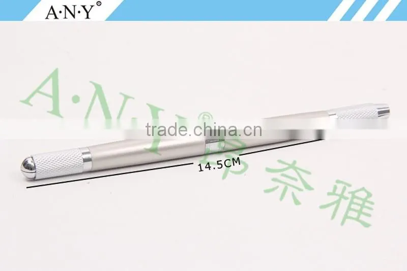 ANY Three Use Metal Handle Permanent Makeup Embroidery Manual Tattoo Eyebrow Pen