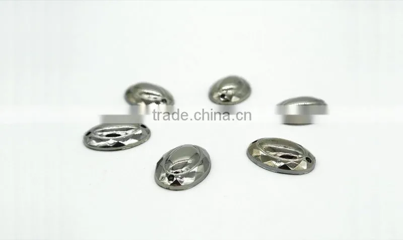 Kb15 oval nest 13*18 18*25mm flat back sew on acrylic rhinestones fashion decoration, craft making, garment bags accessories