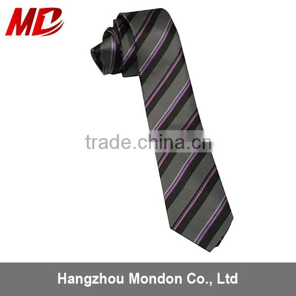 Graduation Silk School Tie With Woven Stripe