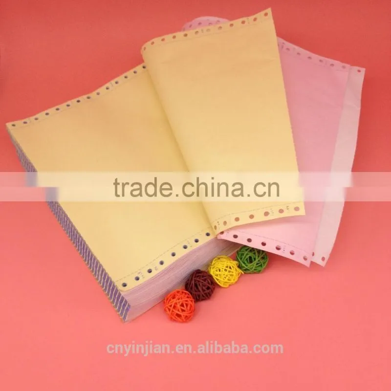 White/Yellow/Red computer carbonless printing Paper