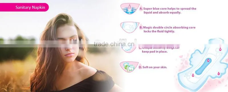 Hot sale in Asian market made by top raw materials for sanitary napkins high quality exported adult sanitary pads