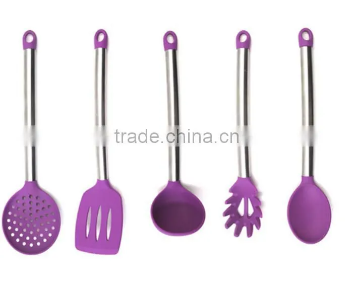 Safe kitchen ware silicon rubber kitchen utensil sets spoon turner ladle kitchenware silicon kitchen utensils cooking set