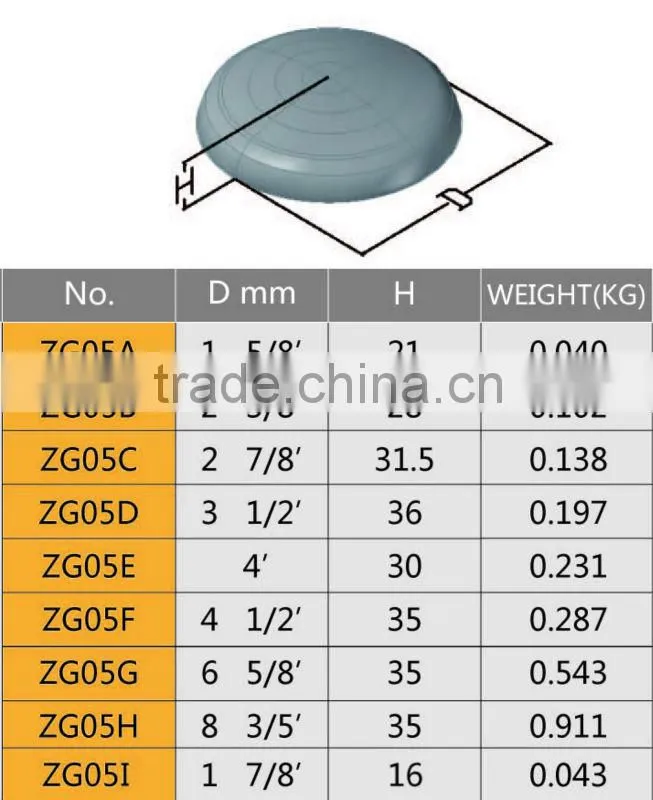 half ball shape steel post cap