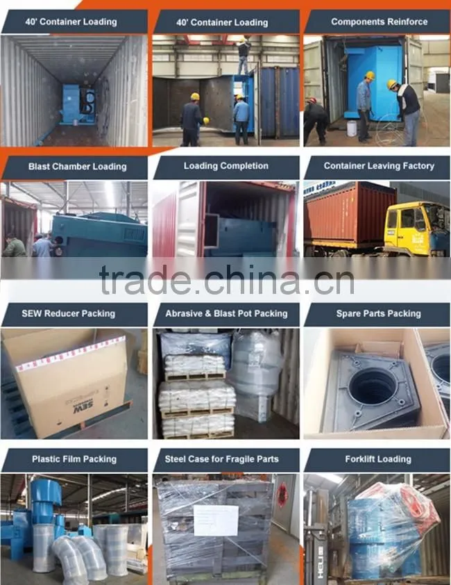 Wire mesh belt continuous shot blasting machines