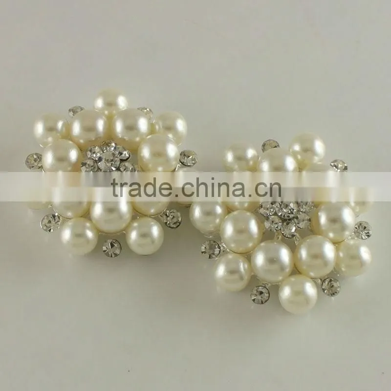 Faux Pearl Rhinestone Embellishment
