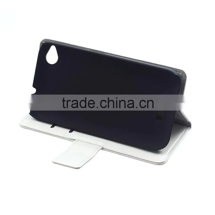 Wholesale color crazy horse pu lether case for htc 320/526/728/828/one A9 support adjustable stand function wallet case