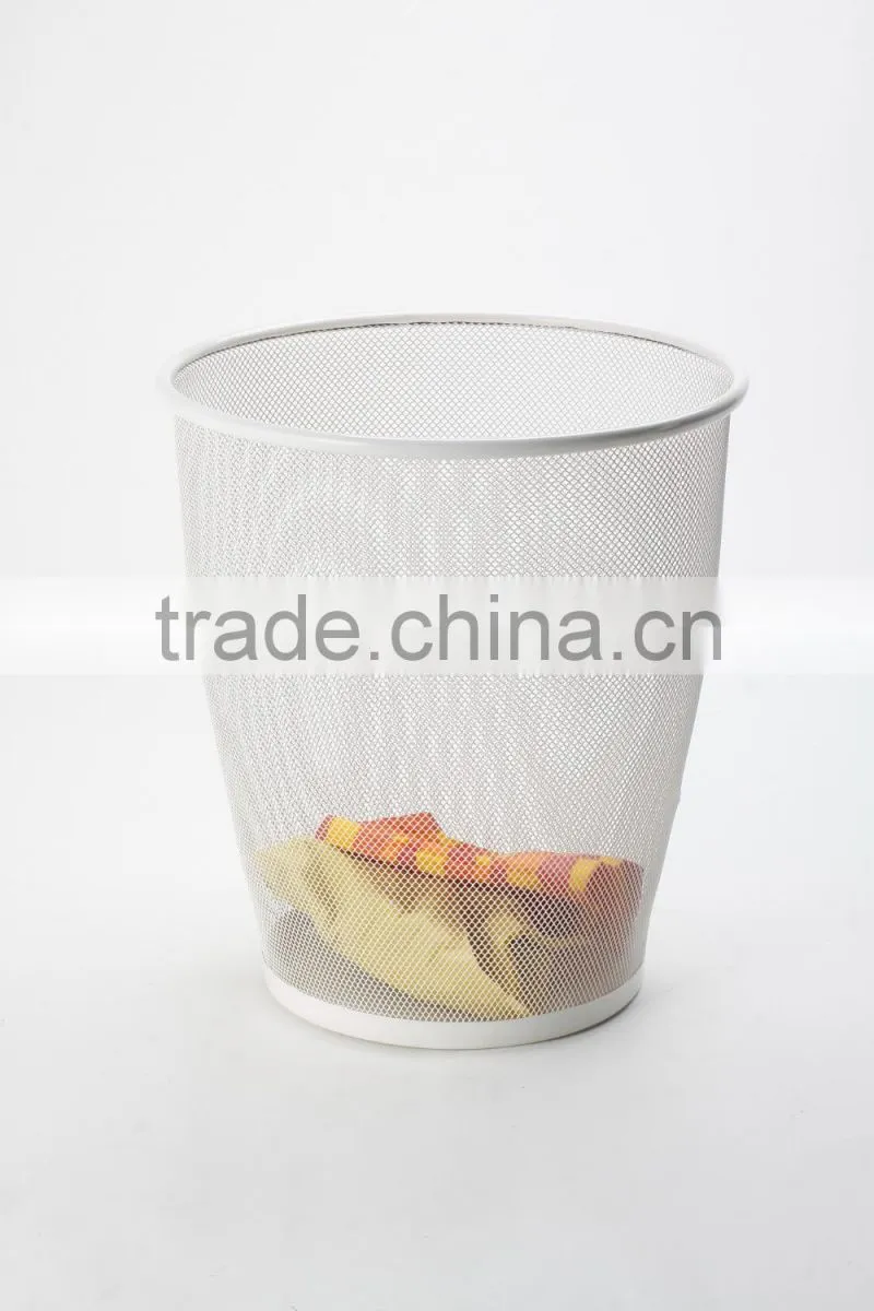 high quality iron office round standing trash can