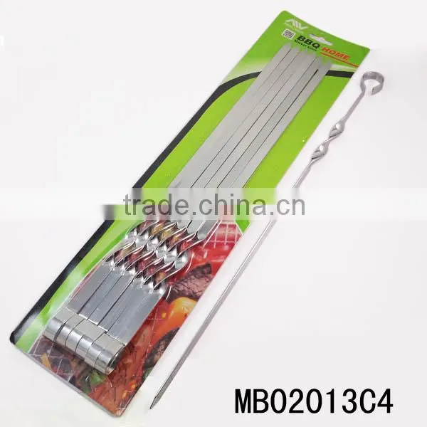 Stainless Steel Grilling Kabob Skewers (Set of 6)