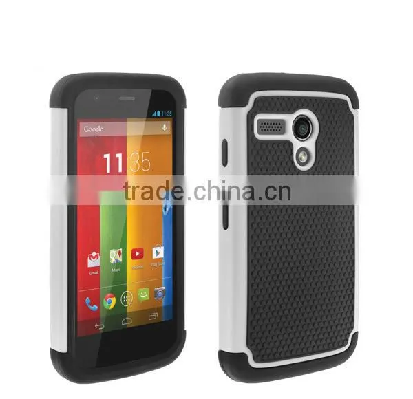 Cell phone hybrid shockproof hard case for moto g