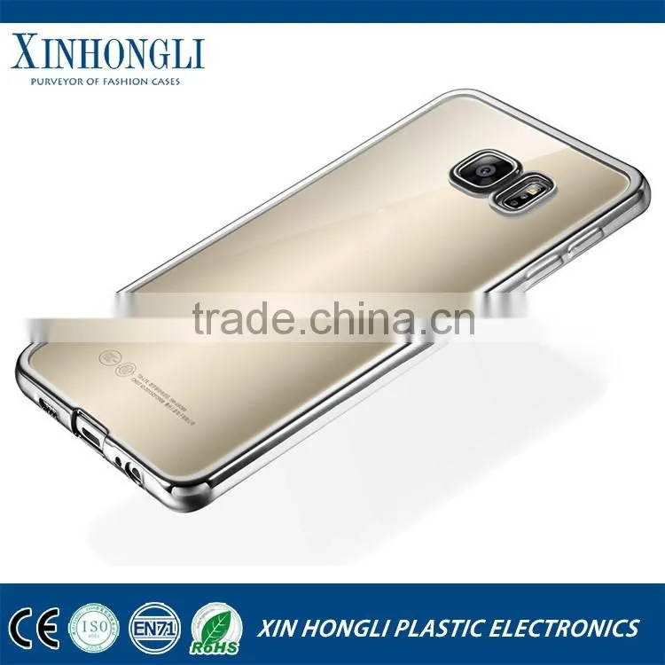 Colorful Transparent electroplating mobile phone case for samsung S7