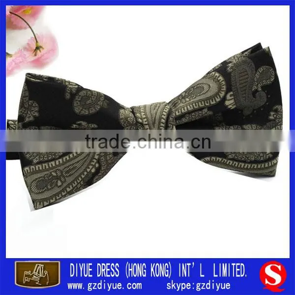Handmade golden polyester bow ties for men