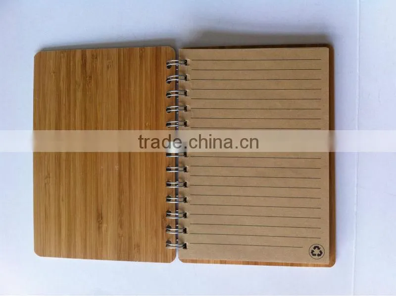 Hot new bamboo cover notebook
