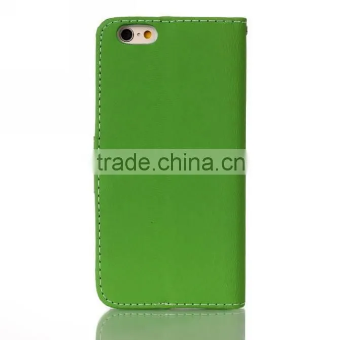 Folio leather stand wallet case for iphone 6S