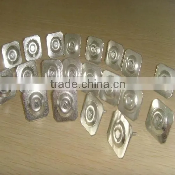 Metal square cap masnory nails