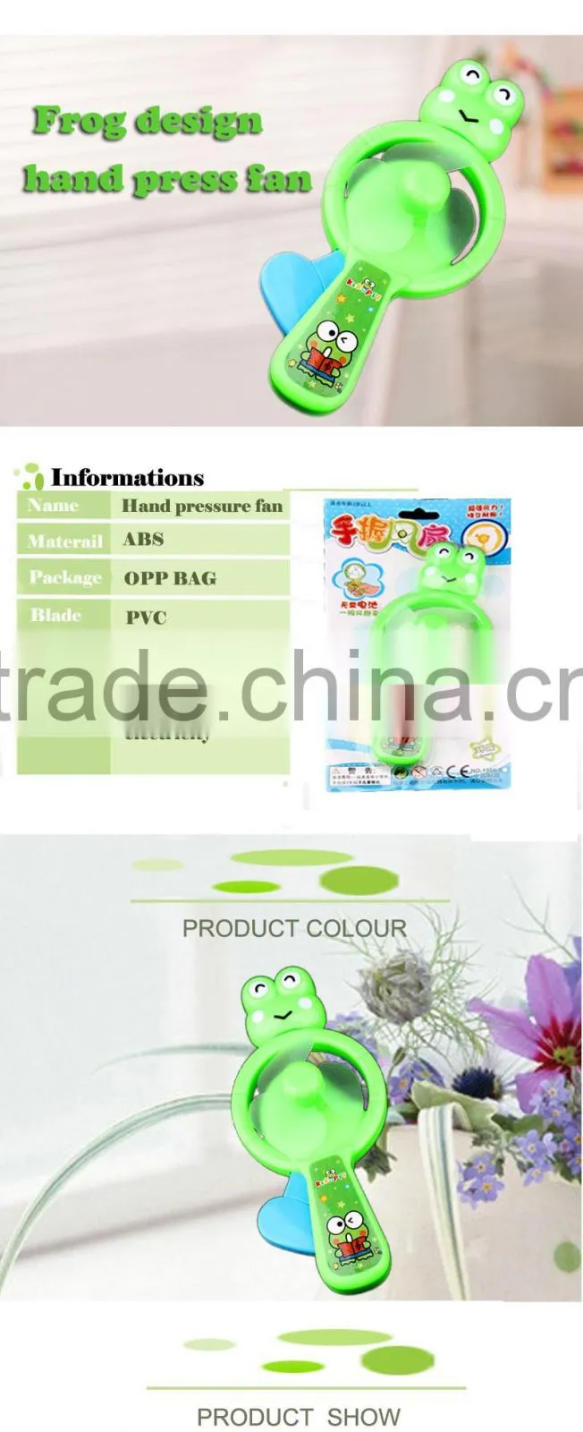 Promotion cheap plastic small powerful toy fan for sale