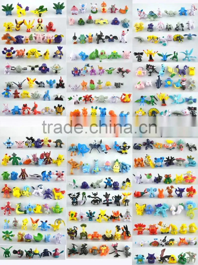 hot selling 144 series of pokemon mini animal figure toys