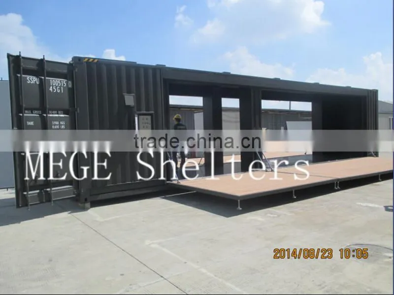 Modified shipping container showroom
